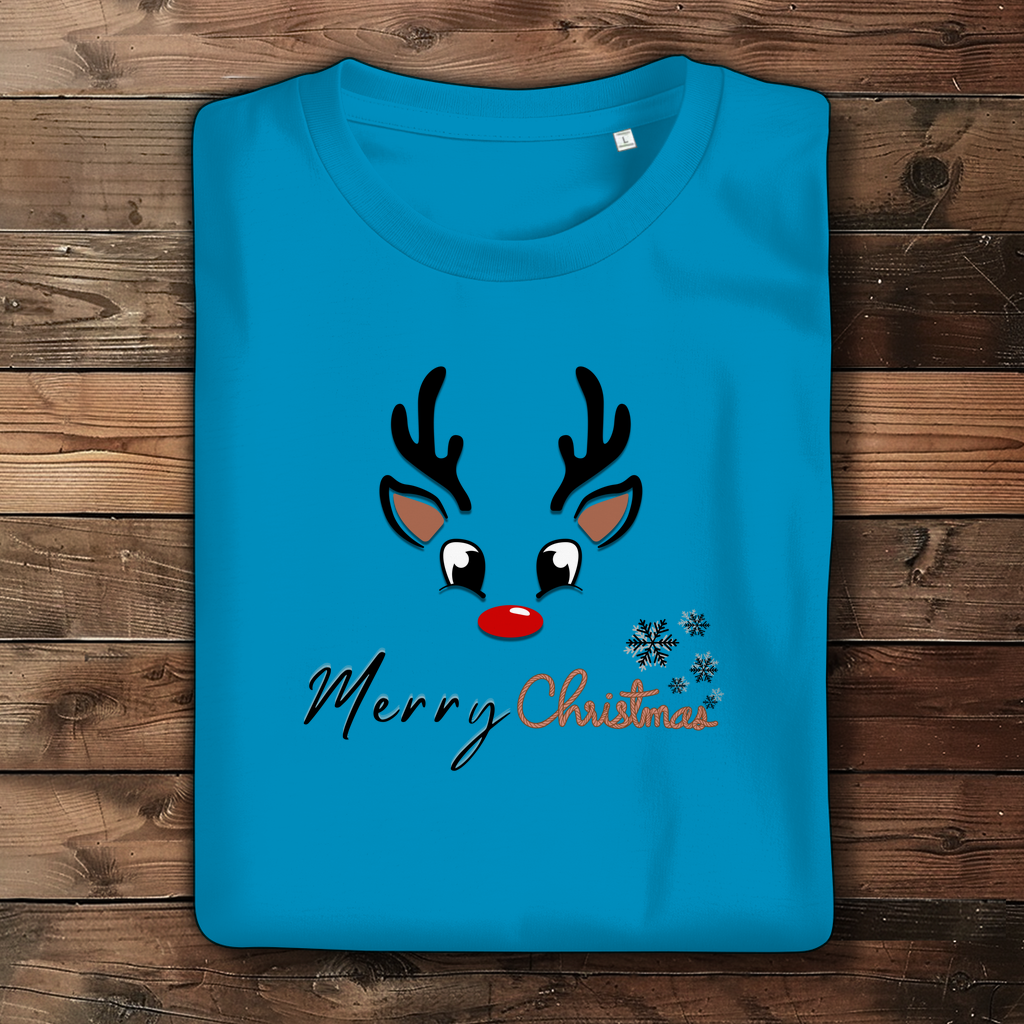 Damen Premium Bio T-Shirt Merry Christmas