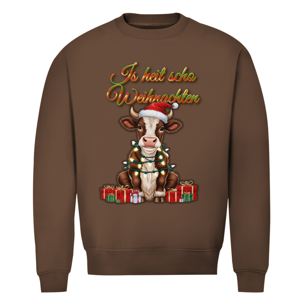 Herren Premium Bio Sweatshirt Is heit scho Weihnachten