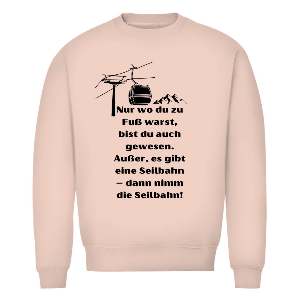 Herren Premium Bio Sweatshirt Seilbahn