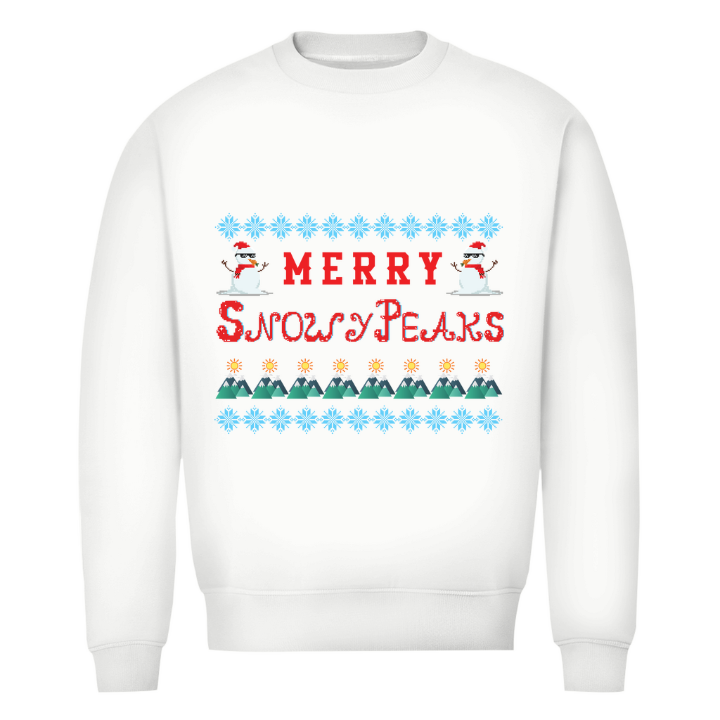 Herren Premium Bio Sweatshirt Snowy Peaks