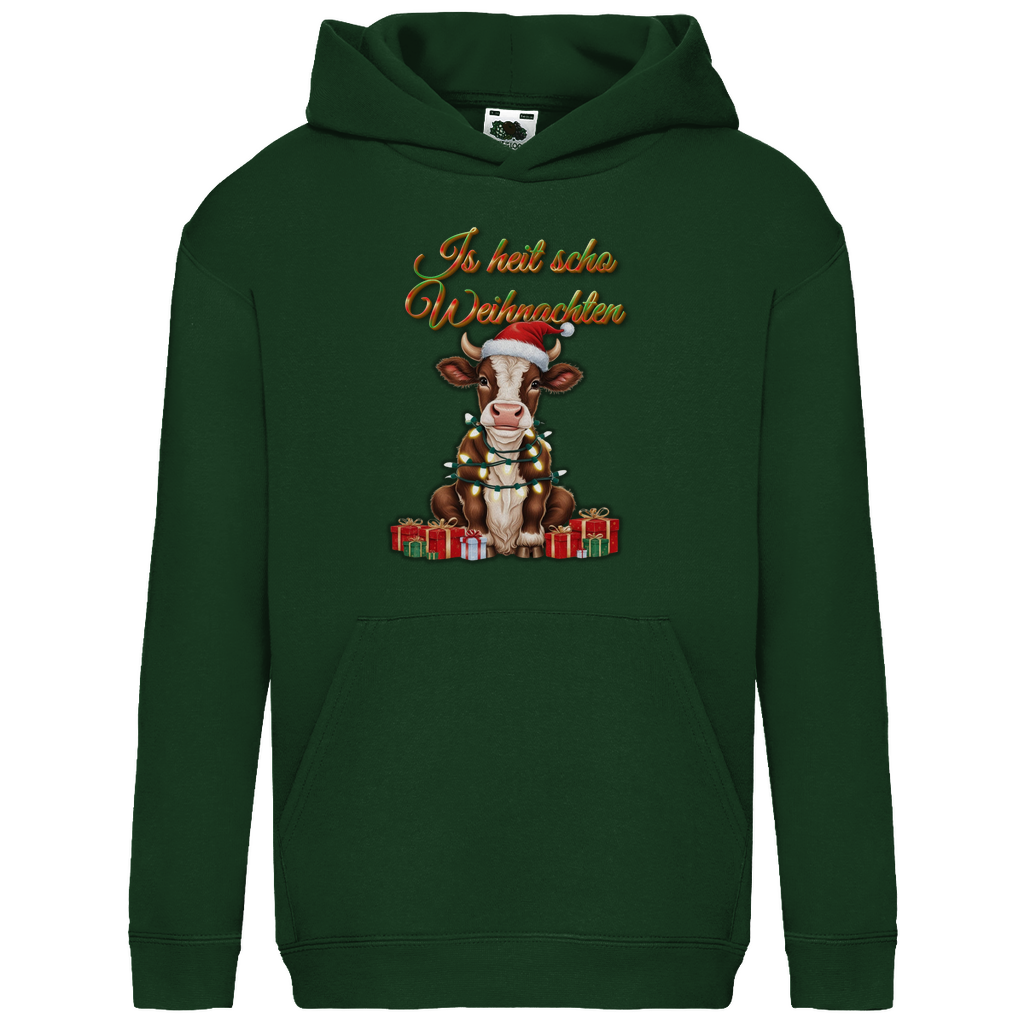 Kids Basic Hoodie Is heit scho Weihnachten