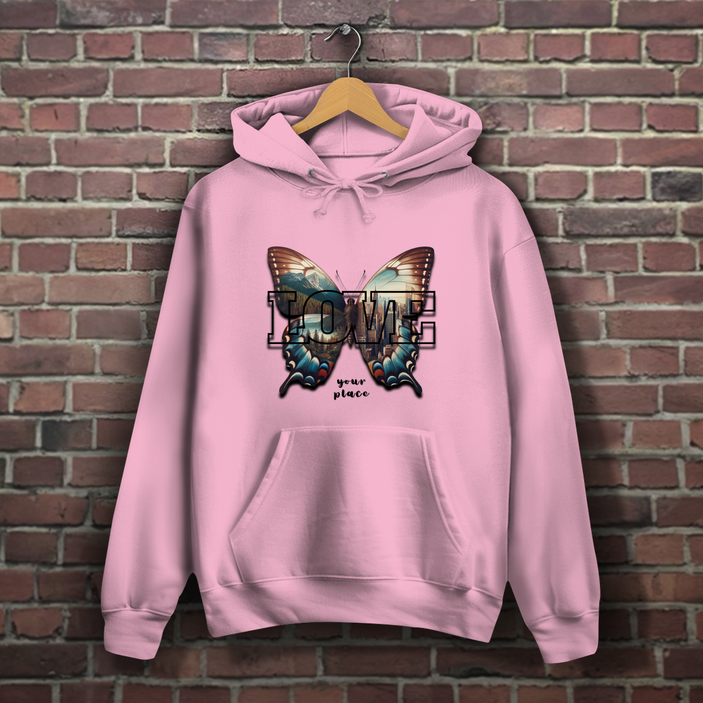 Damen Hoodie LOVE your place
