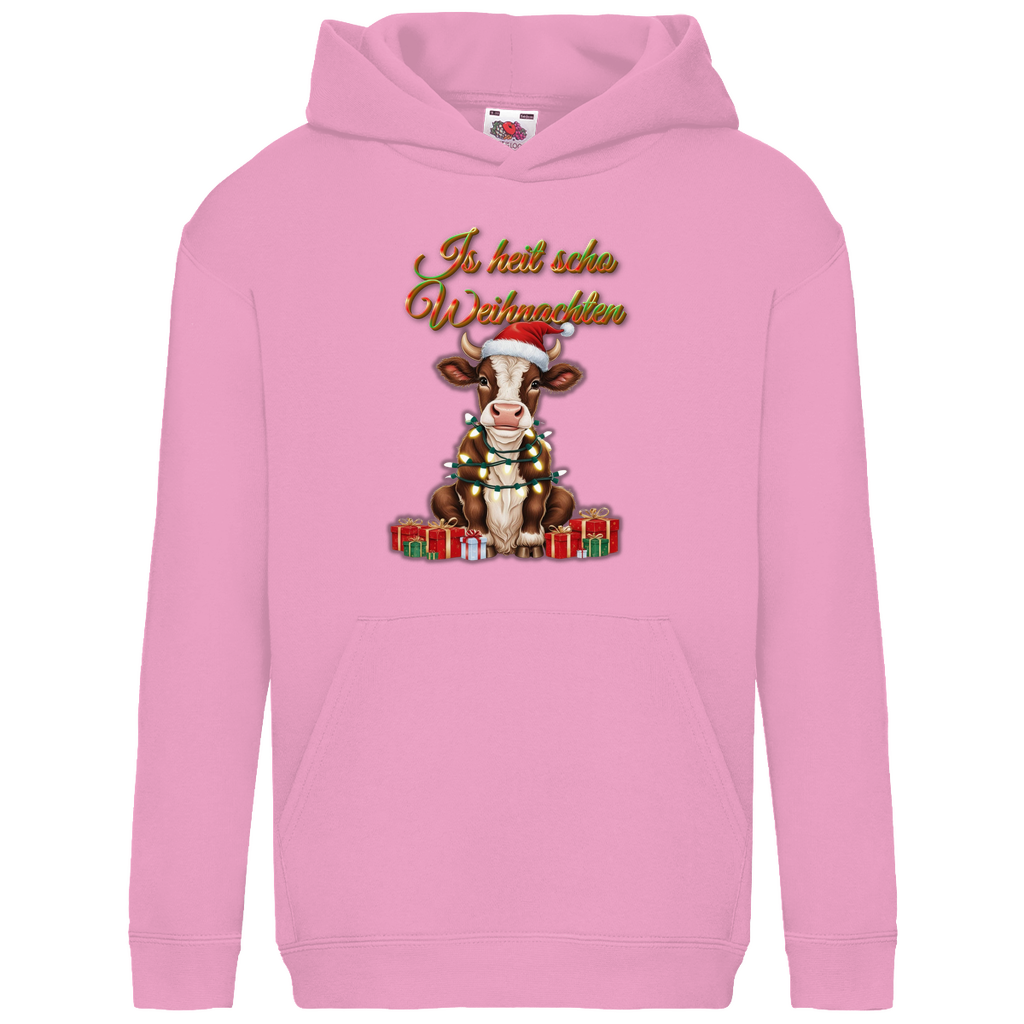 Kids Basic Hoodie Is heit scho Weihnachten