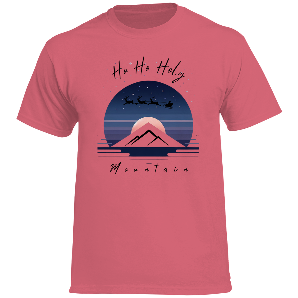 Herren Heavy Cotton T-Shirt Ho HO ho Mountain