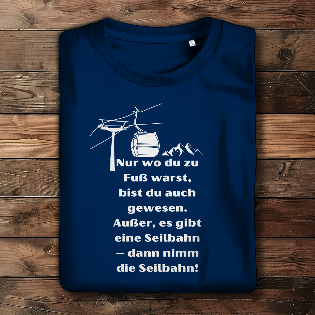 Damen Premium Bio T-Shirt Seilbahn