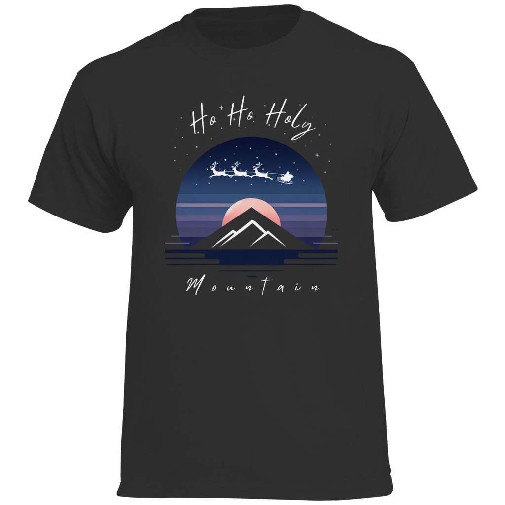 Herren Heavy Cotton T-Shirt Ho HO ho Mountain