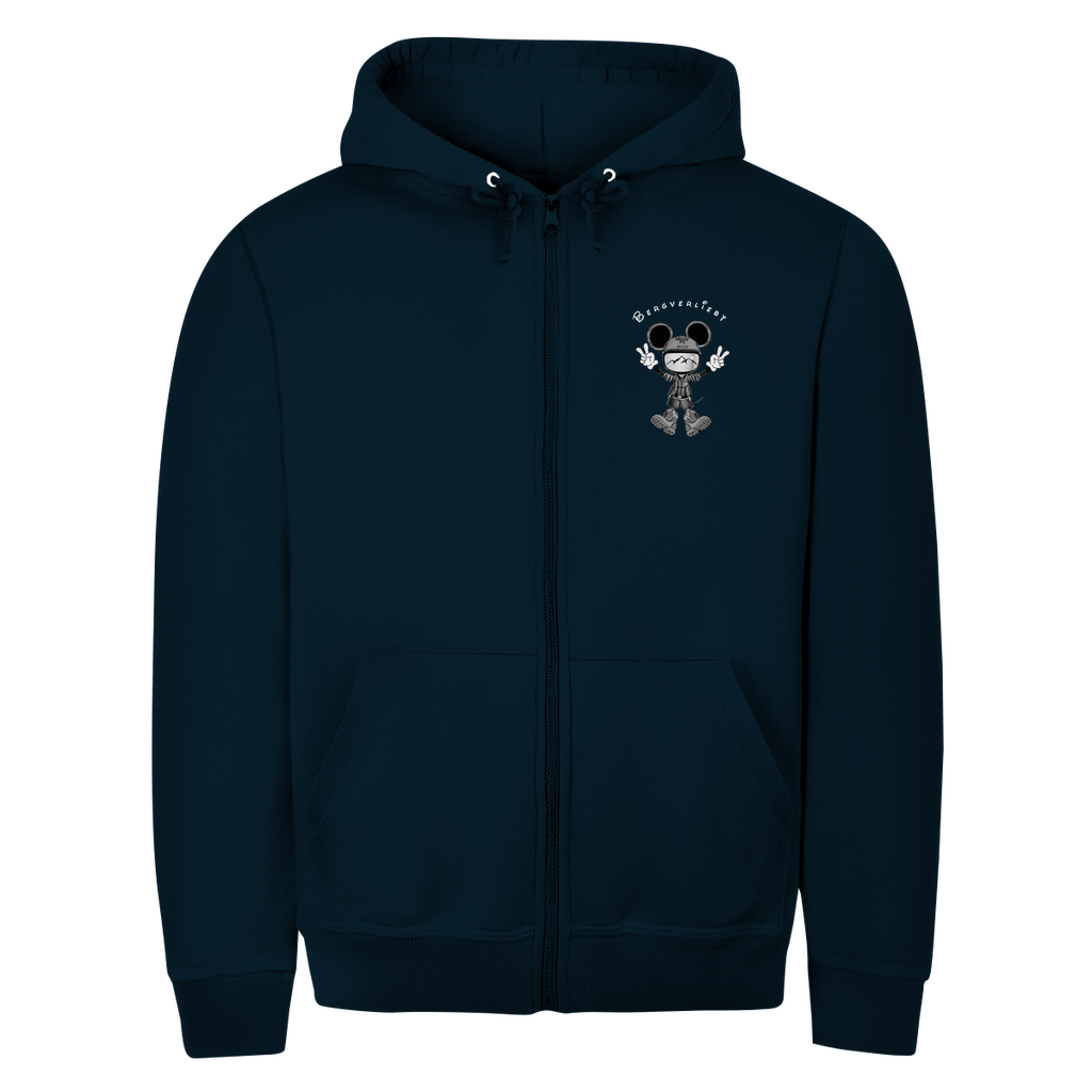 Herren Zipper Hoodie Bergverliebt Maus