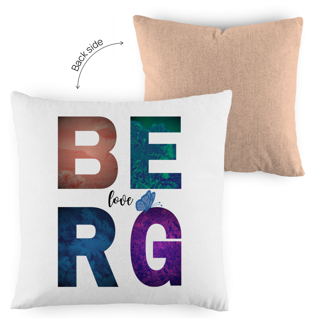 Kopfkissen zweifarbig Berg Love