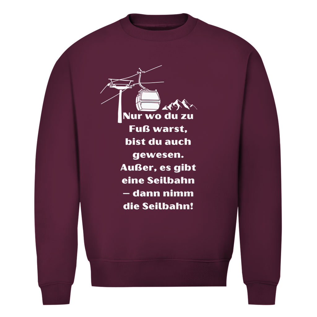 Herren Premium Bio Sweatshirt Seilbahn