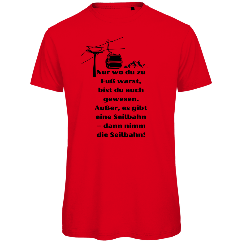 Herren Premium Bio T-Shirt Seilbahn