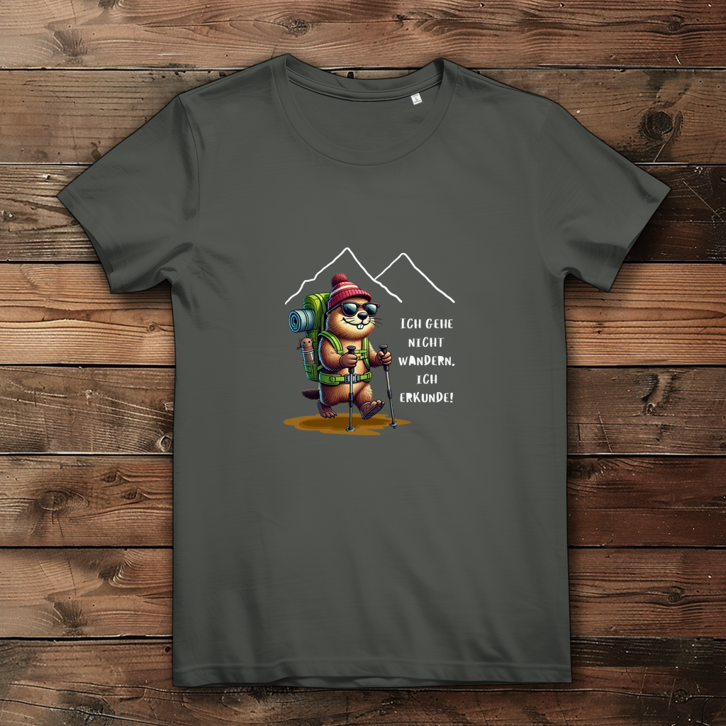 Damen Premium Bio T-Shirt Ich erkunde...