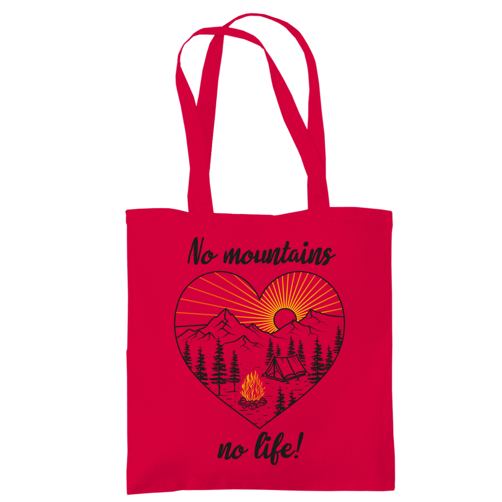 Tragetasche No Mountains, no life!