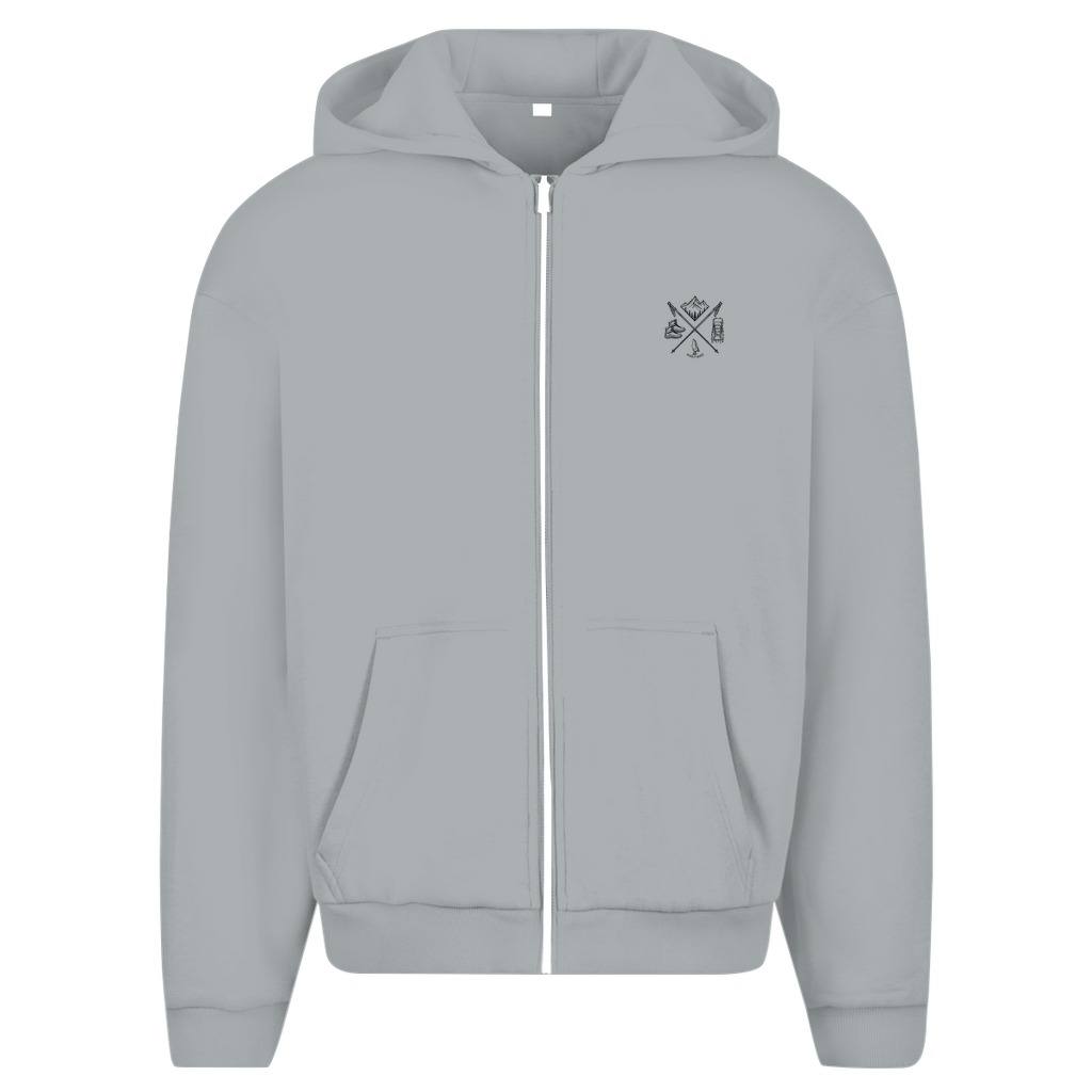 Herren Oversize Zipper Hoodie Wanderlust
