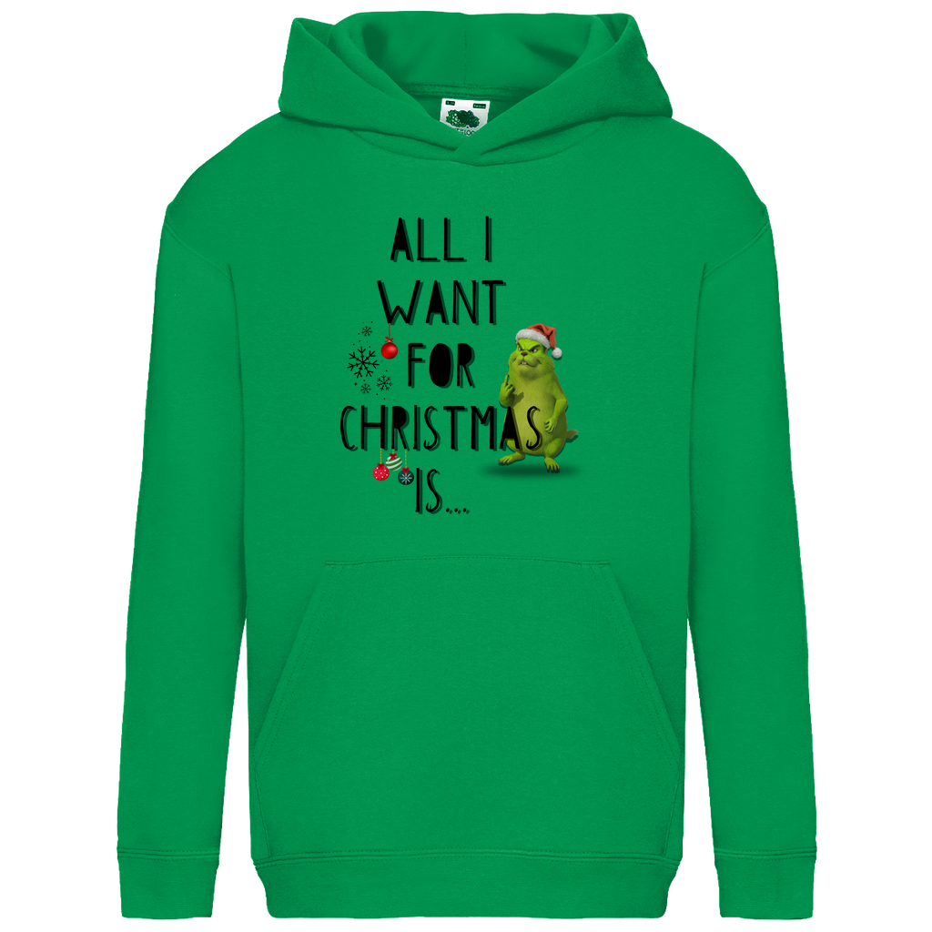 Kids Basic Hoodie All I want for Christmas