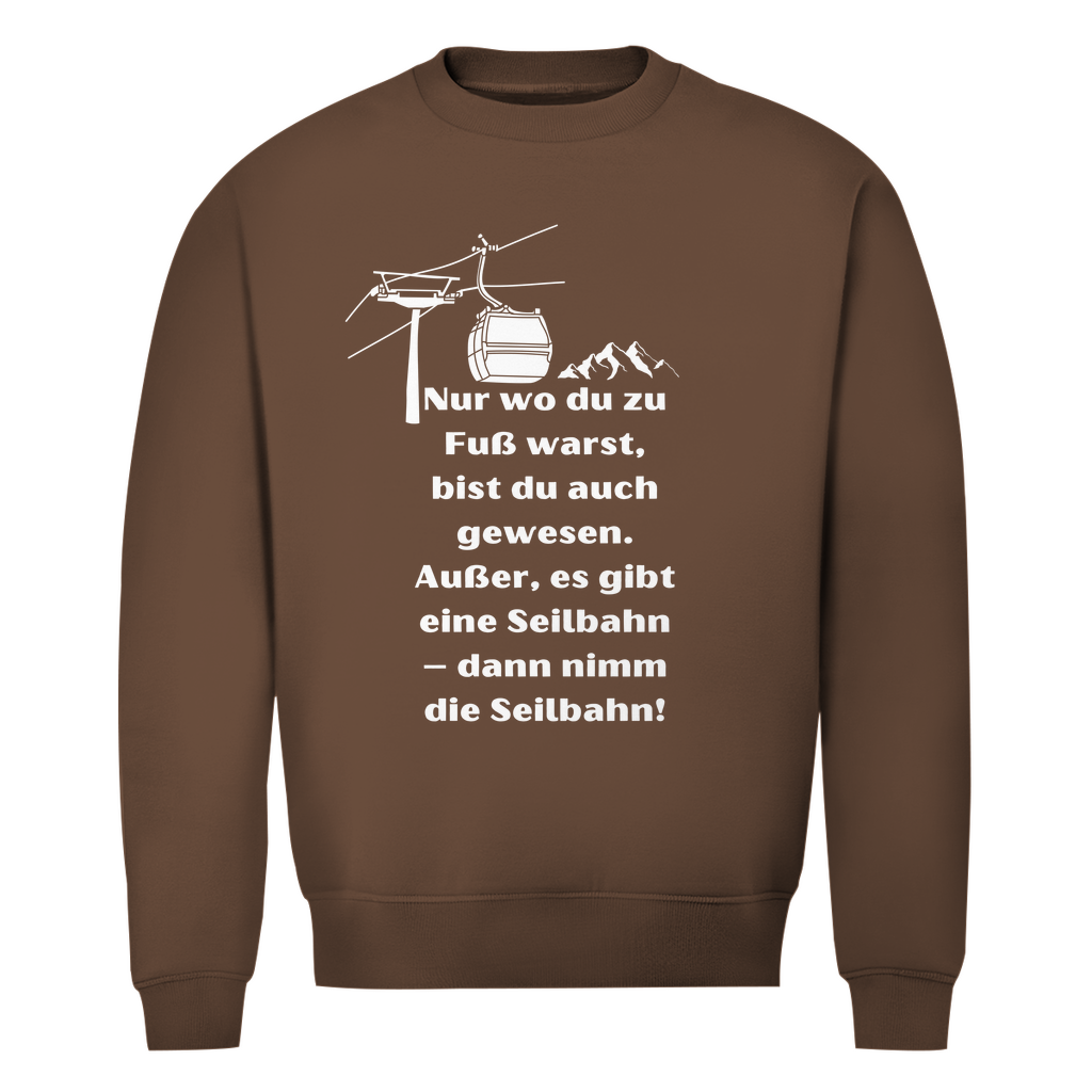 Herren Premium Bio Sweatshirt Seilbahn