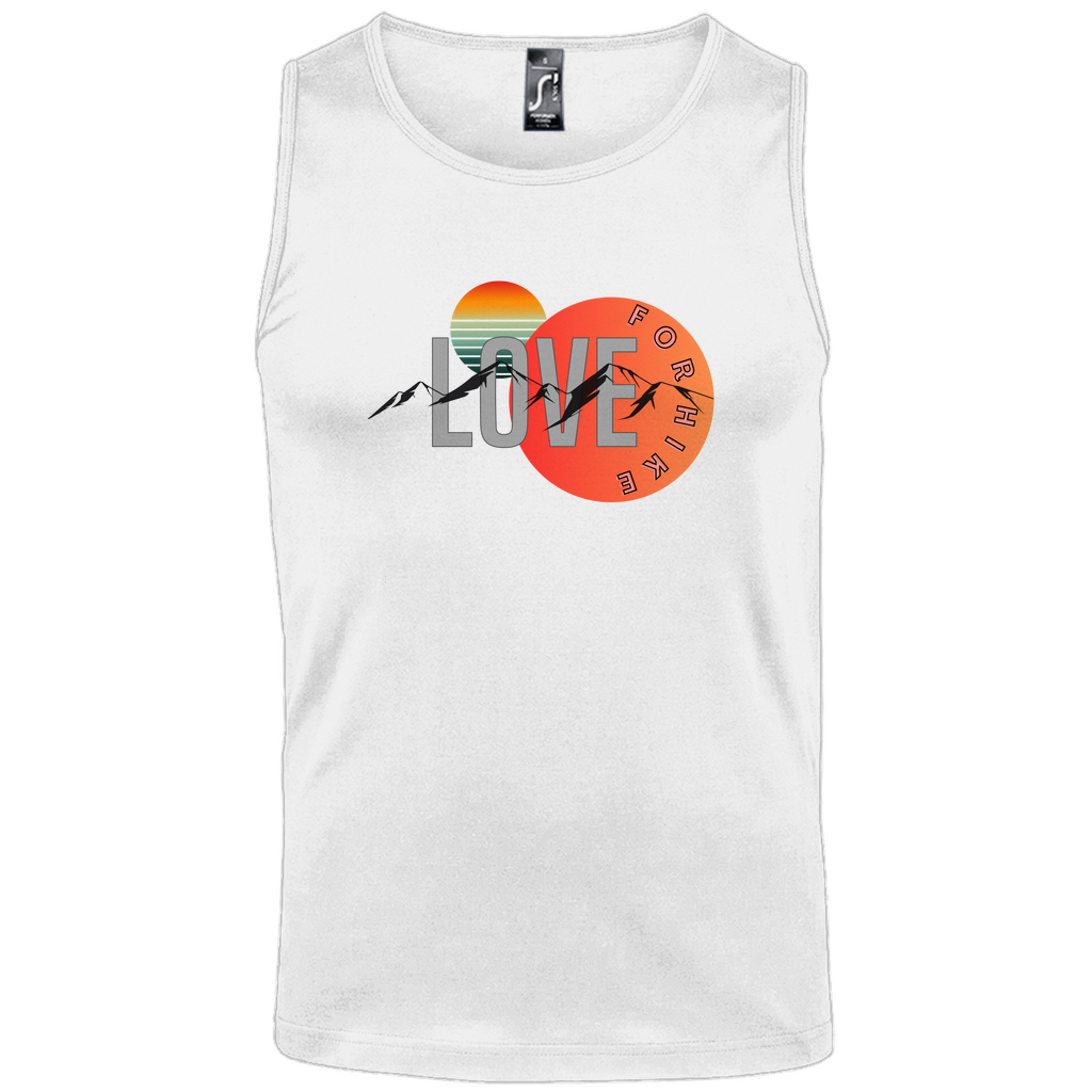 Herren Basic Tank Top LOVE for hike