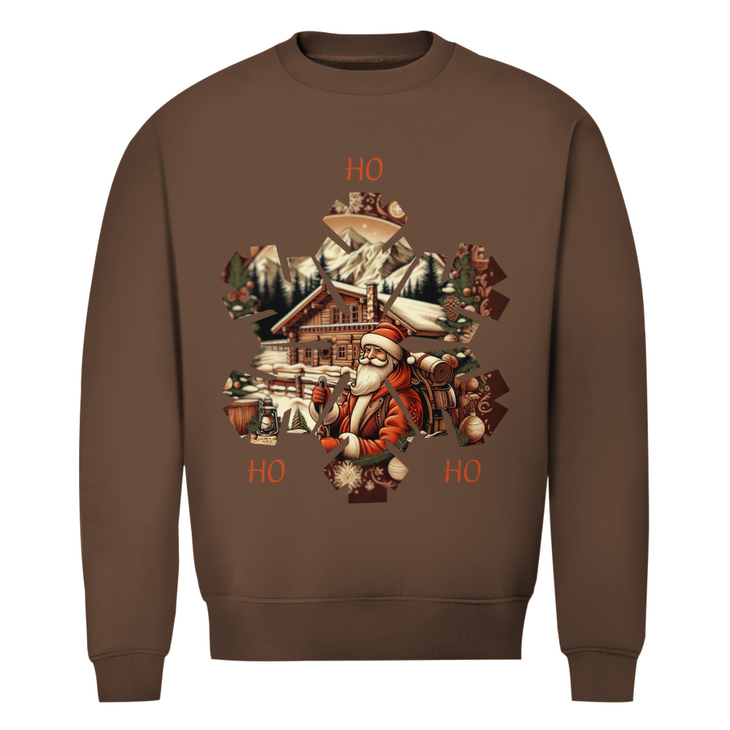 Herren Premium Bio Sweatshirt Ho Ho Ho