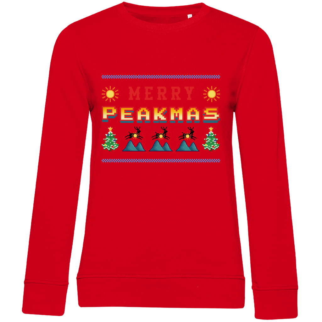 Damen Premium Bio Sweatshirt Merry Peakmas