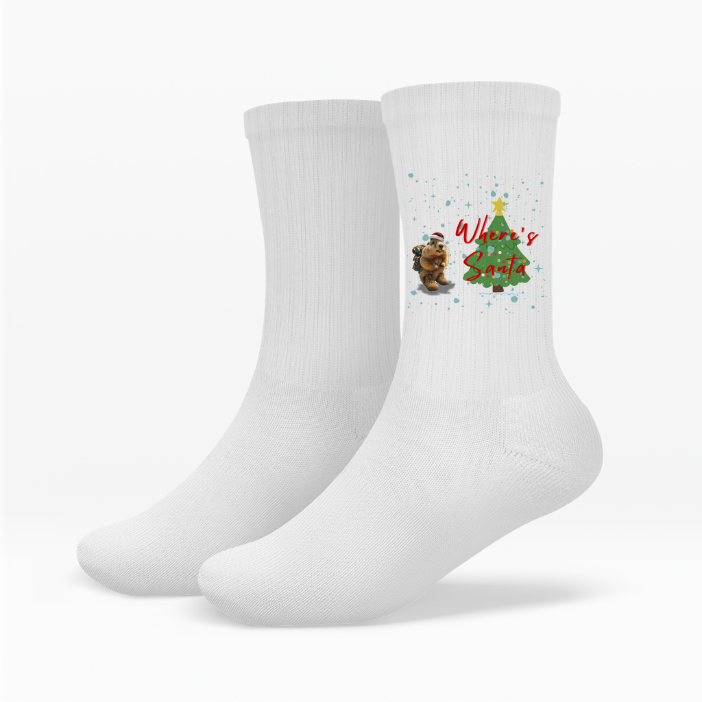 Socken Where's Santa