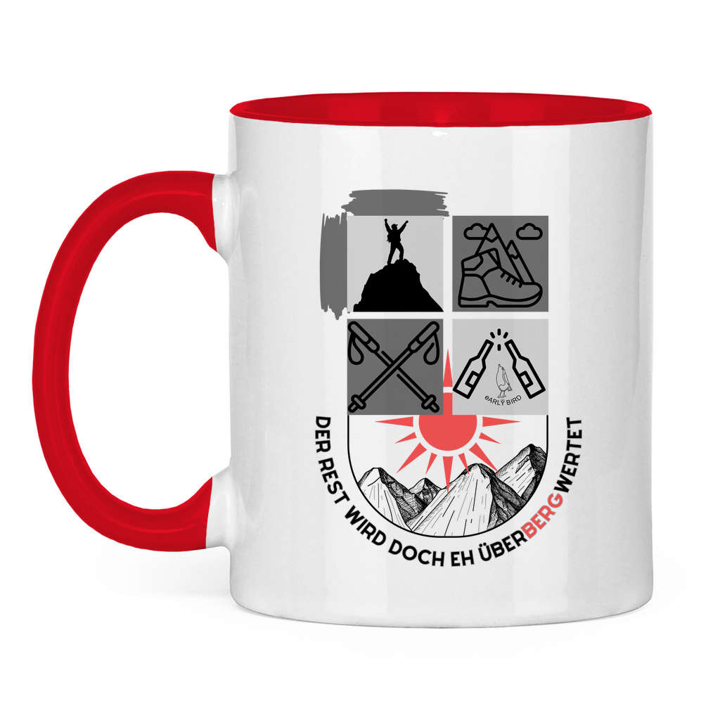 Tasse zweifarbig Überbergwertet