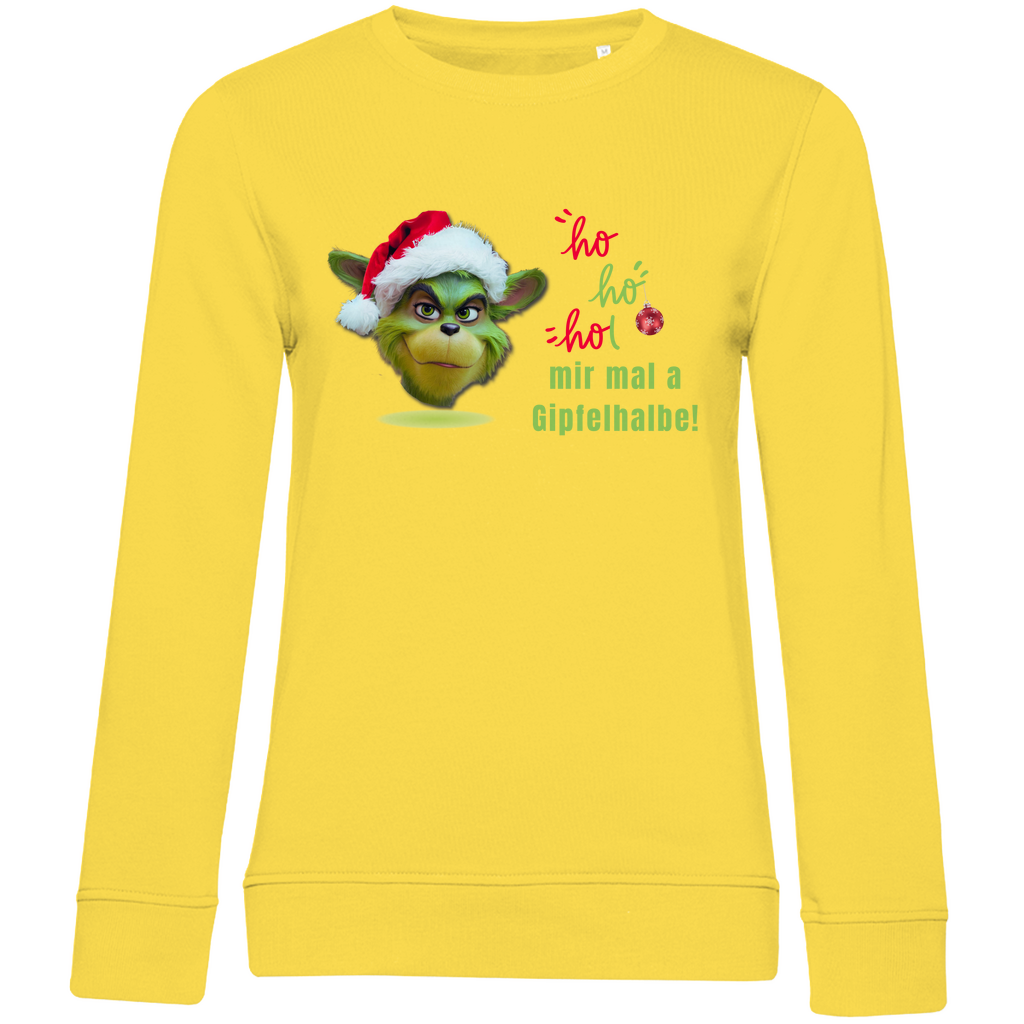 Damen Premium Bio Sweatshirt Gipfelhalbe