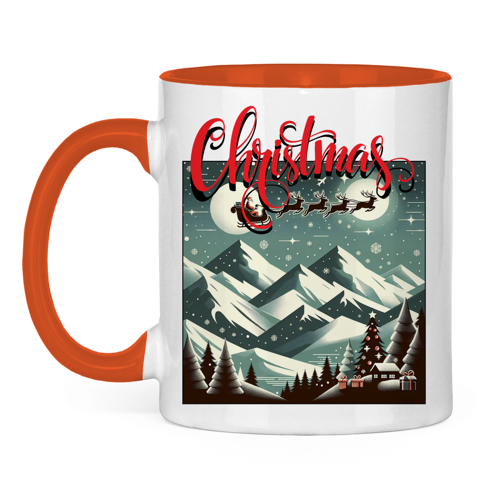 Tasse zweifarbig Christmas time