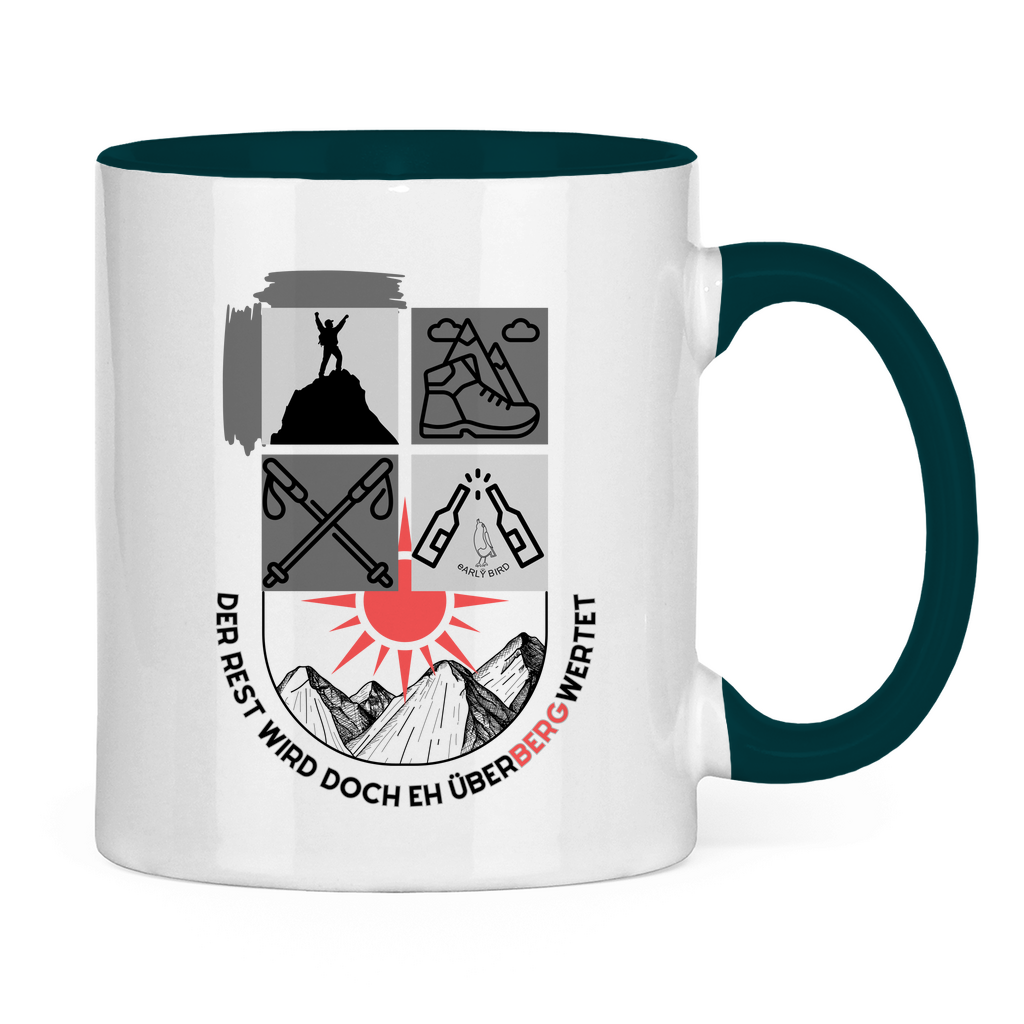Tasse zweifarbig Überbergwertet