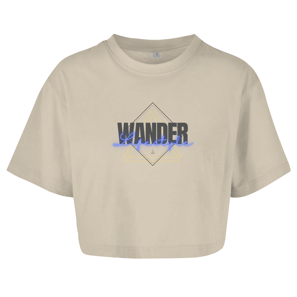 Damen Oversize Crop Top Wander Lifestyle