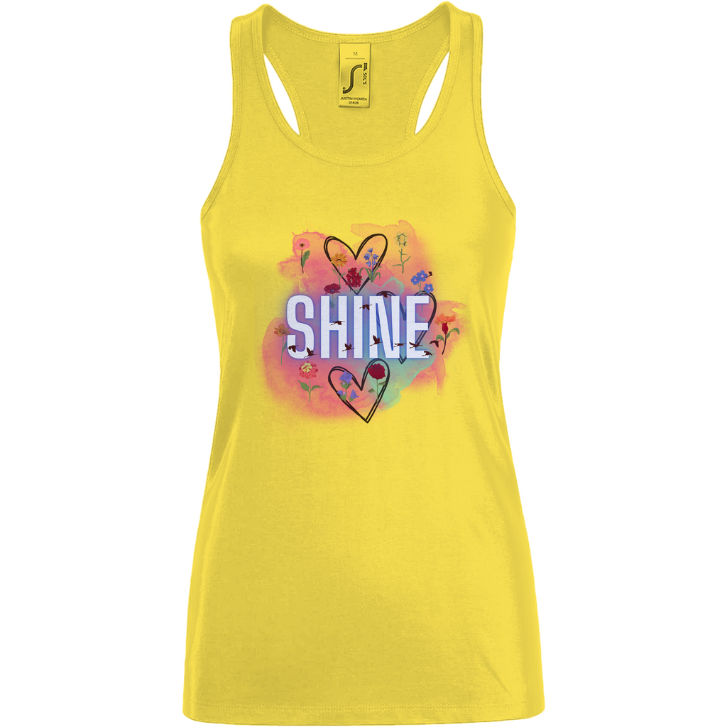 Damen Basic Tank Top Shine