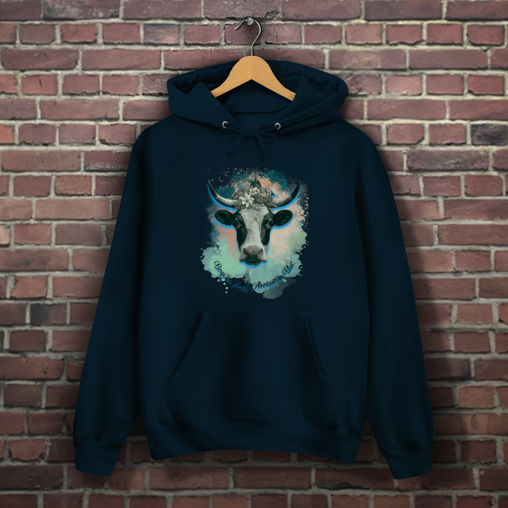 Damen Hoodie Berge im Kopf