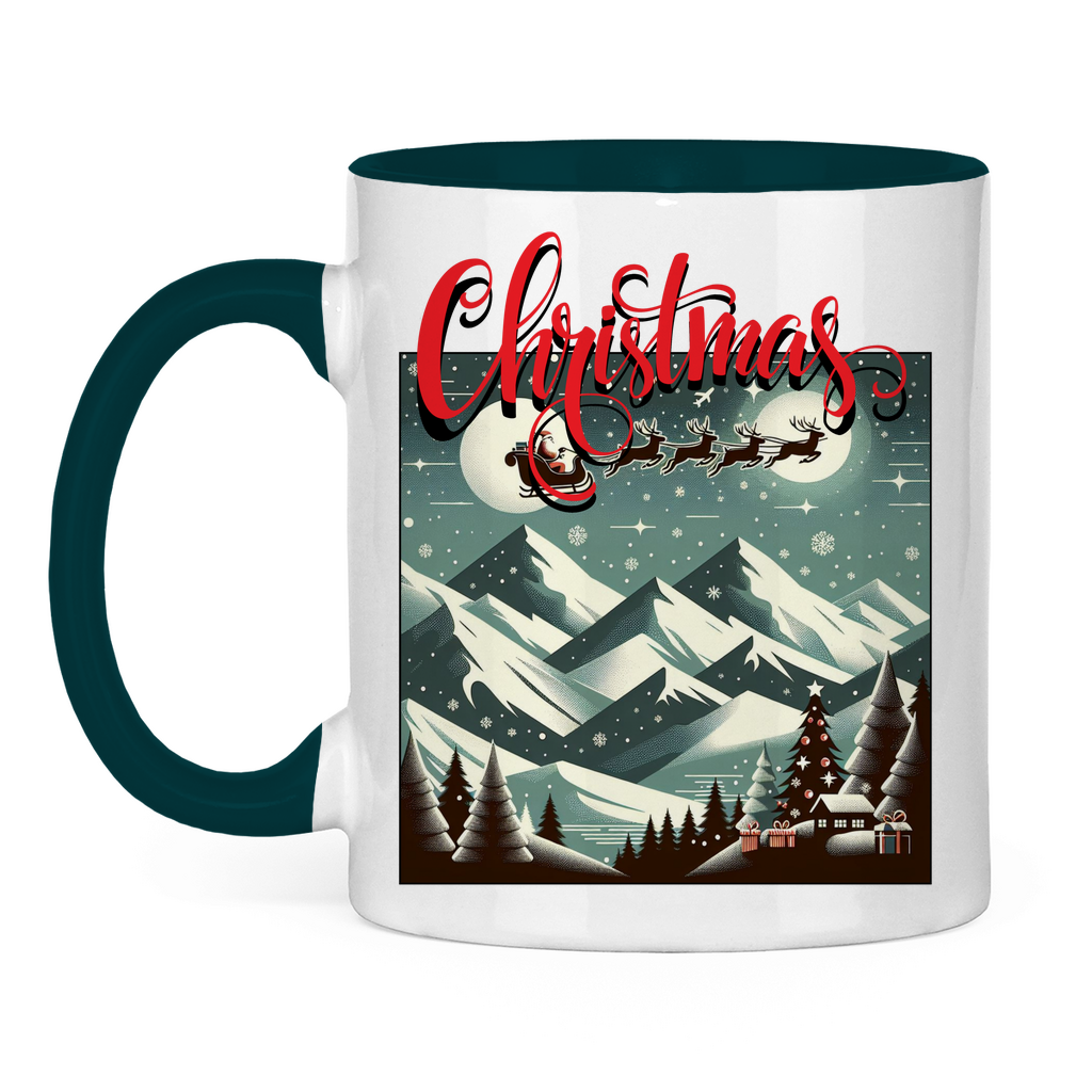 Tasse zweifarbig Christmas time