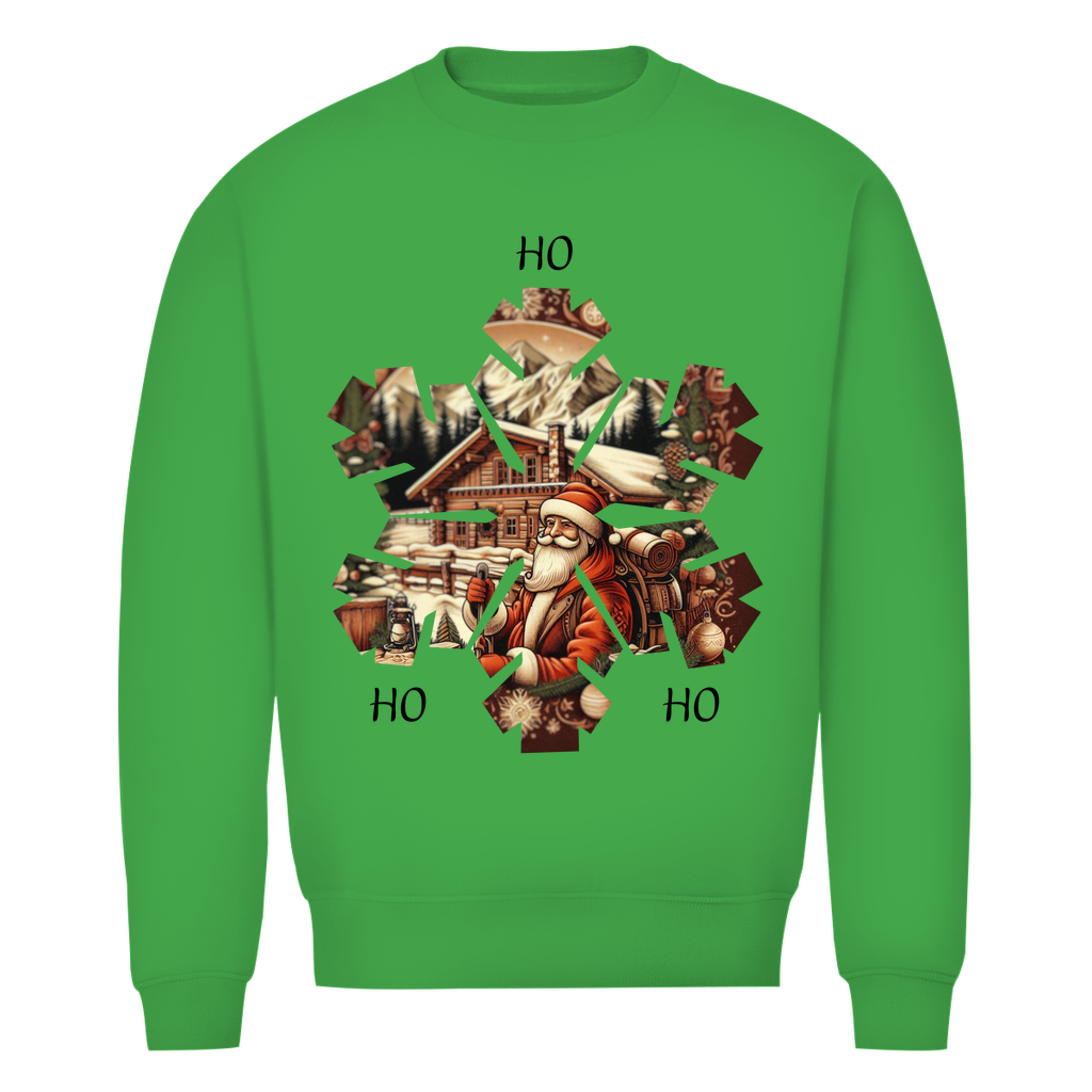 Herren Premium Bio Sweatshirt Ho Ho Ho