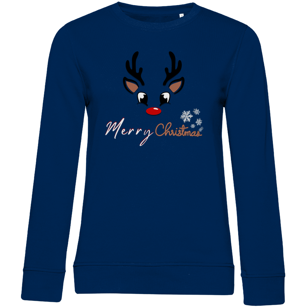 Damen Premium Bio Sweatshirt Merry Christmas