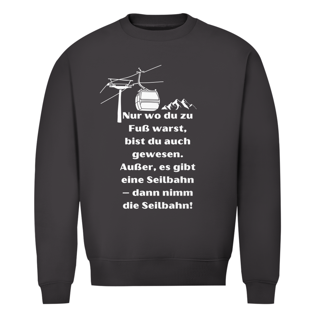 Herren Premium Bio Sweatshirt Seilbahn