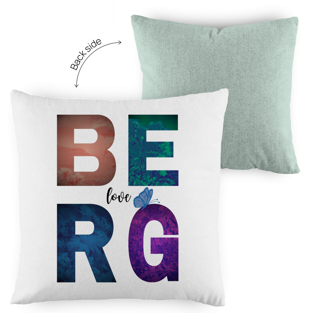 Kopfkissen zweifarbig Berg Love