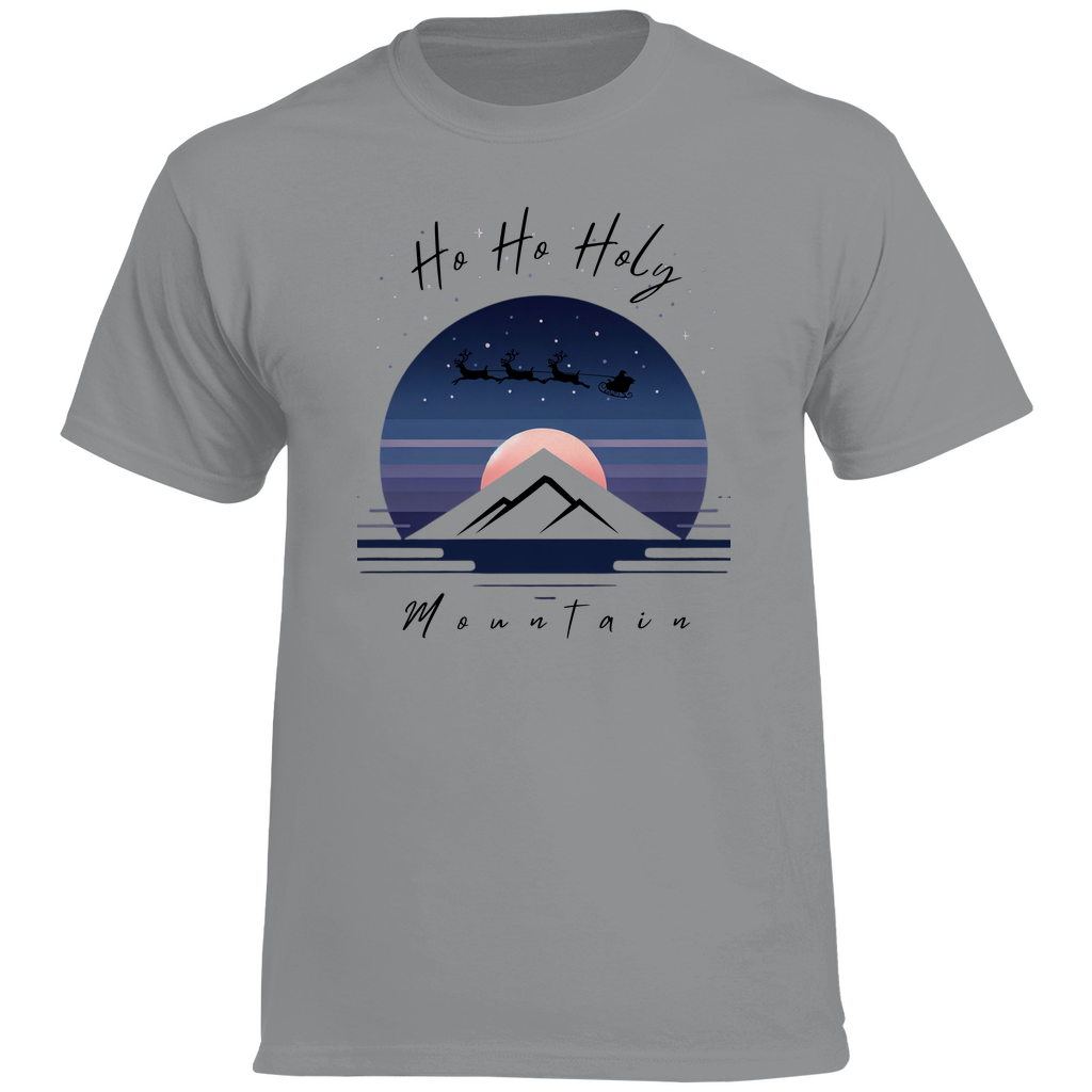 Herren Heavy Cotton T-Shirt Ho HO ho Mountain