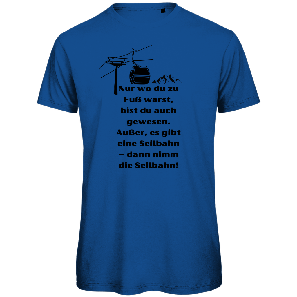 Herren Premium Bio T-Shirt Seilbahn