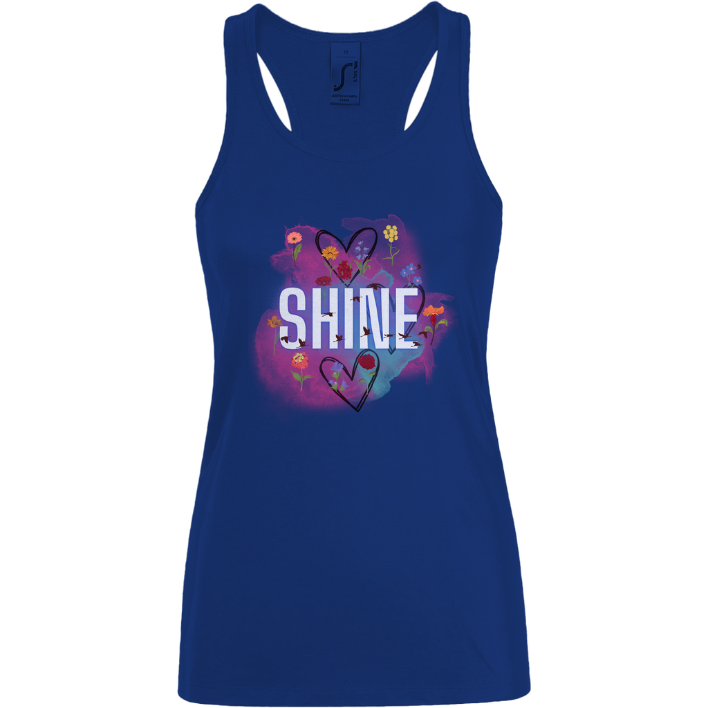 Damen Basic Tank Top Shine