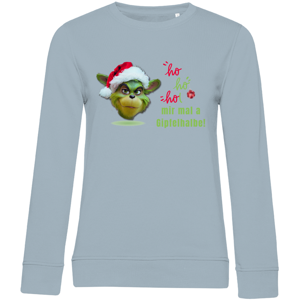 Damen Premium Bio Sweatshirt Gipfelhalbe