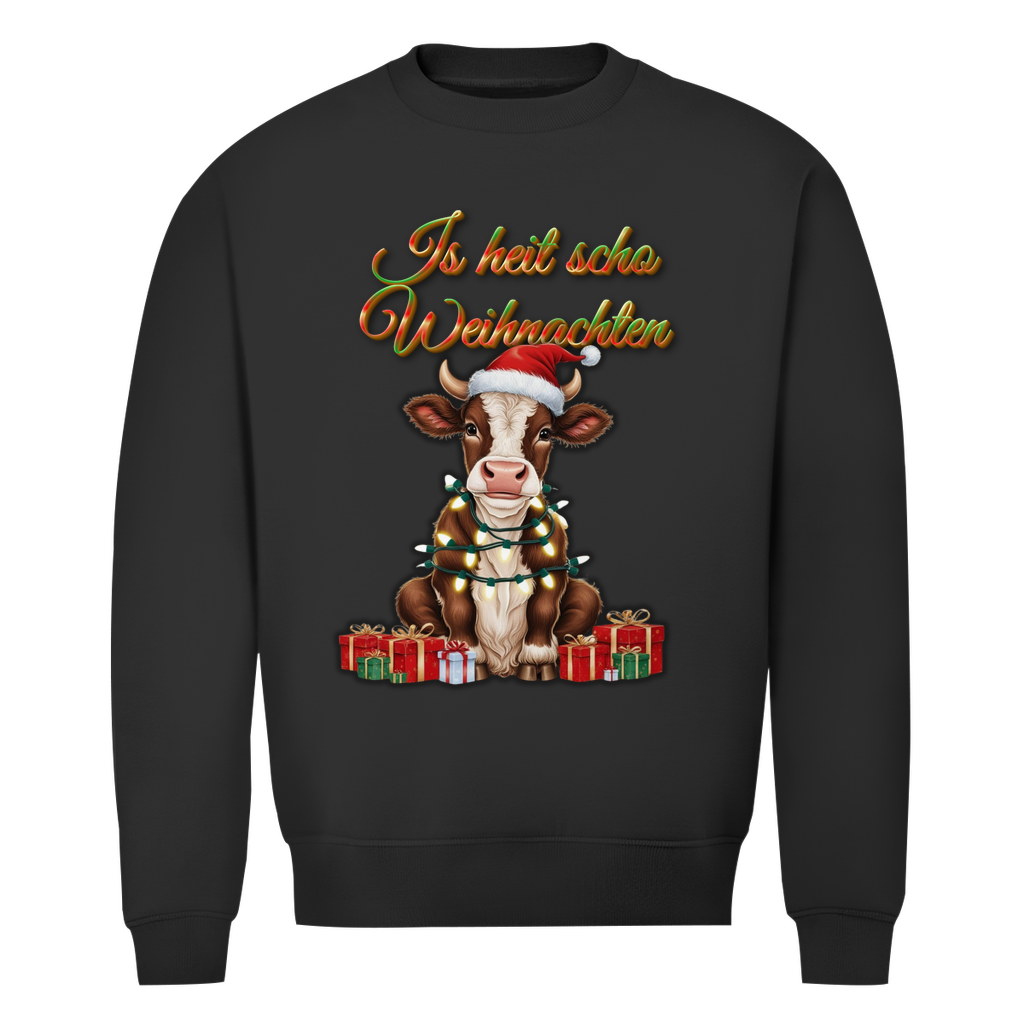 Herren Premium Bio Sweatshirt Is heit scho Weihnachten