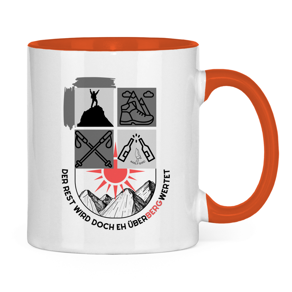 Tasse zweifarbig Überbergwertet