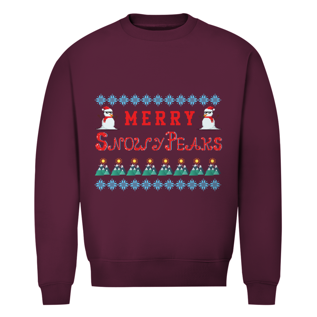 Herren Premium Bio Sweatshirt Snowy Peaks