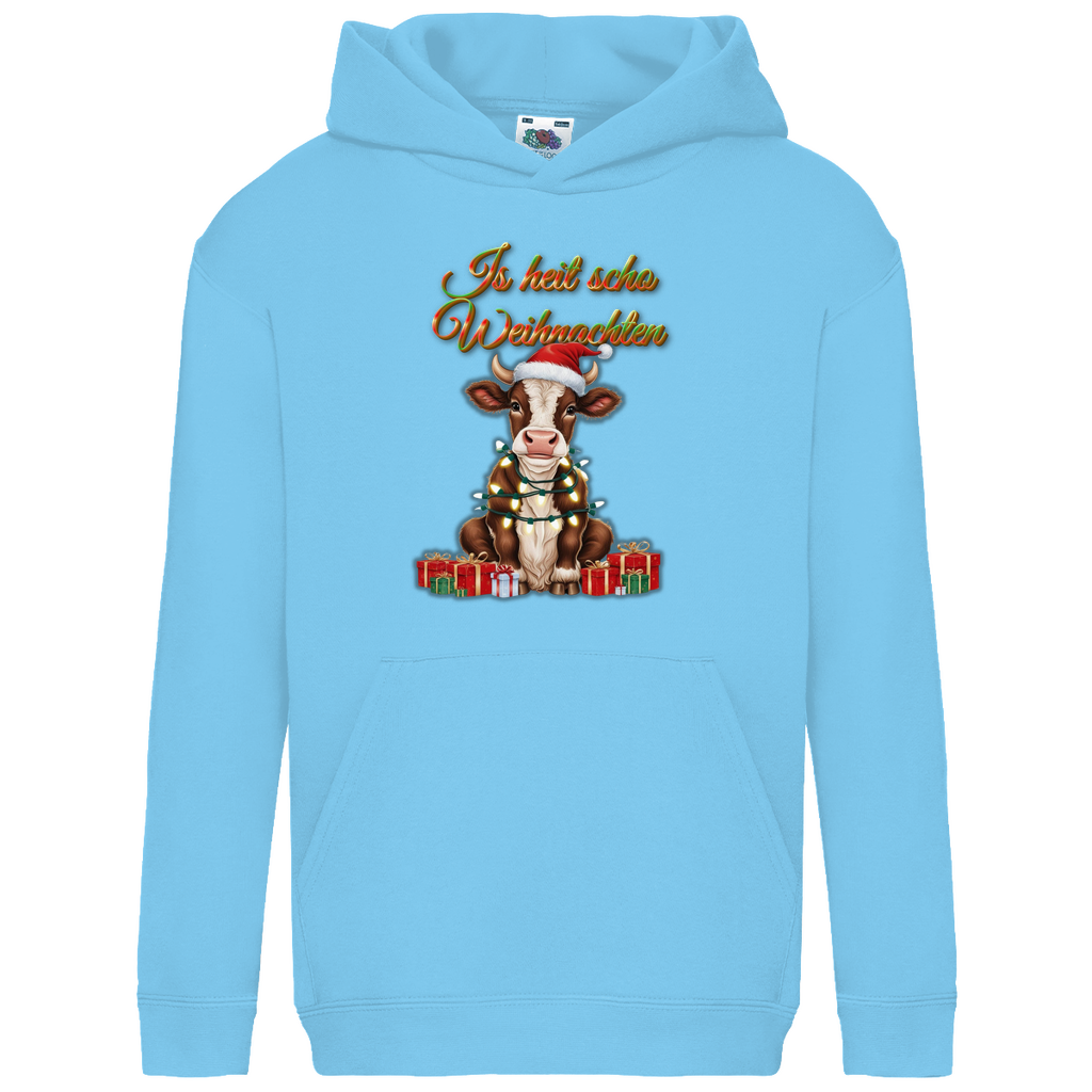 Kids Basic Hoodie Is heit scho Weihnachten