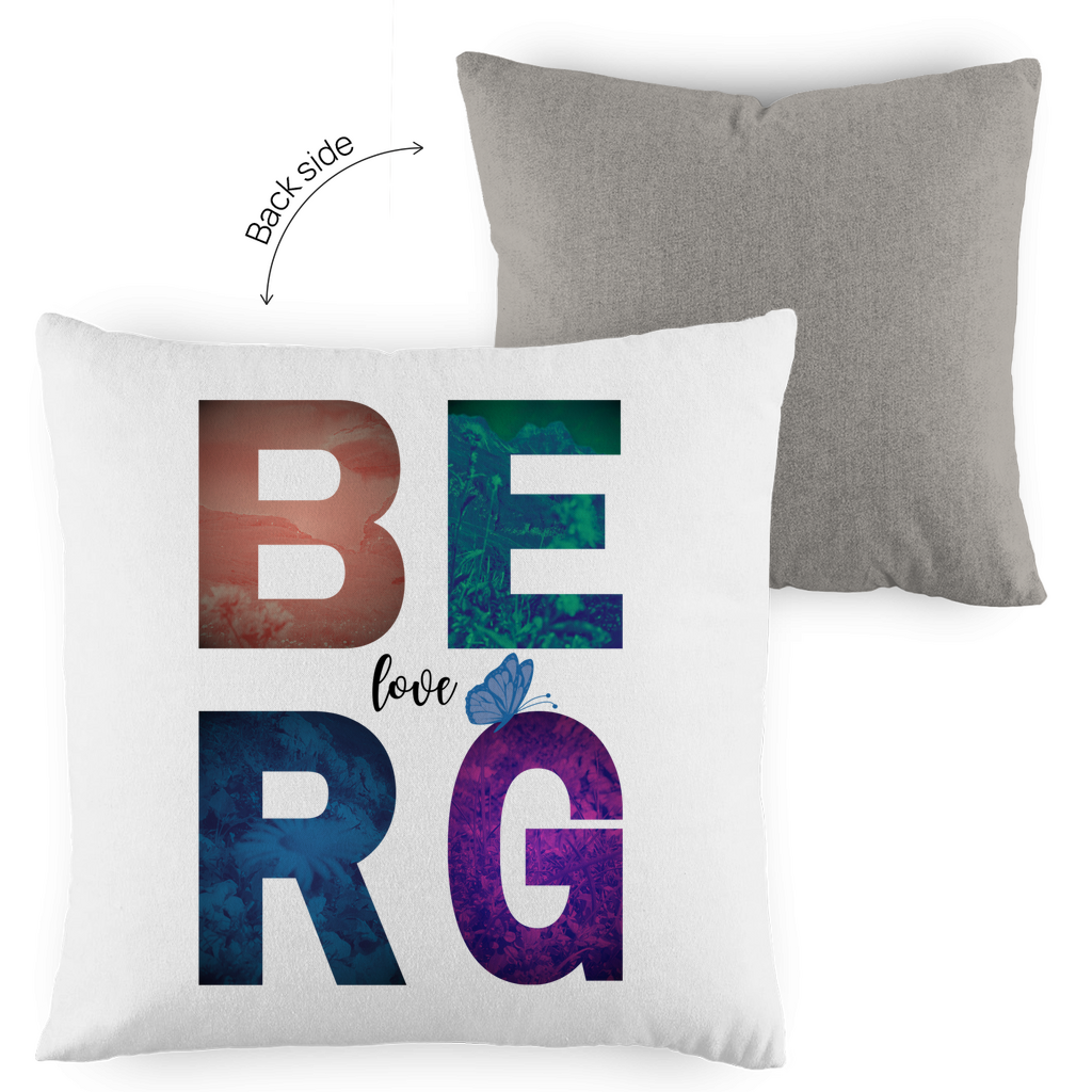 Kopfkissen zweifarbig Berg Love