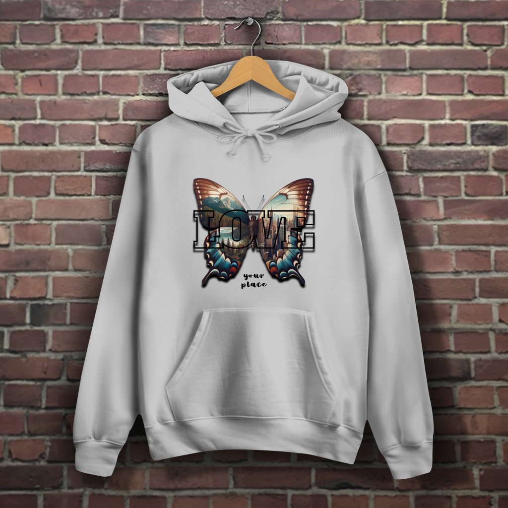 Damen Hoodie LOVE your place