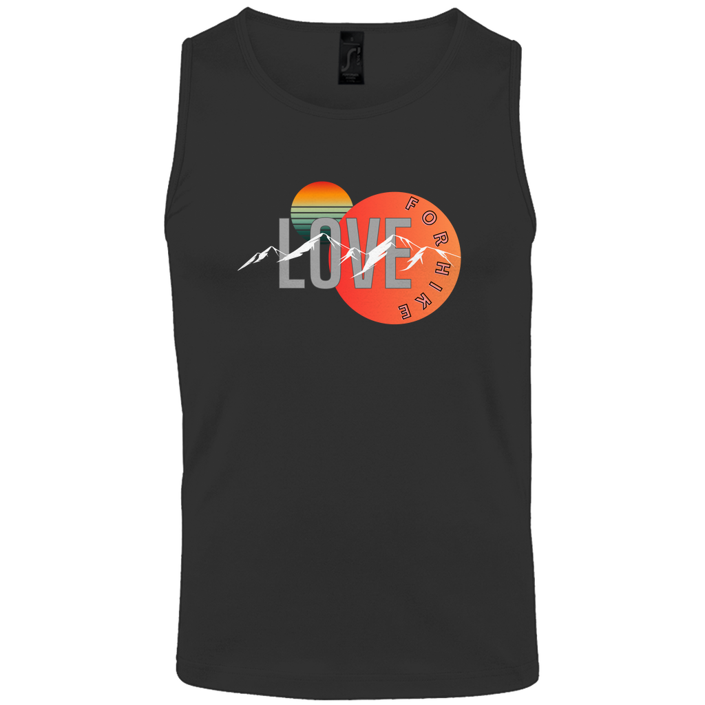 Herren Basic Tank Top LOVE for hike