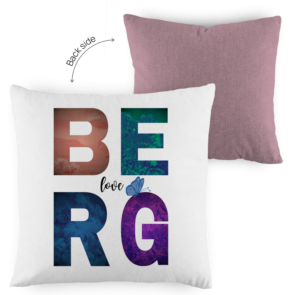 Kopfkissen zweifarbig Berg Love