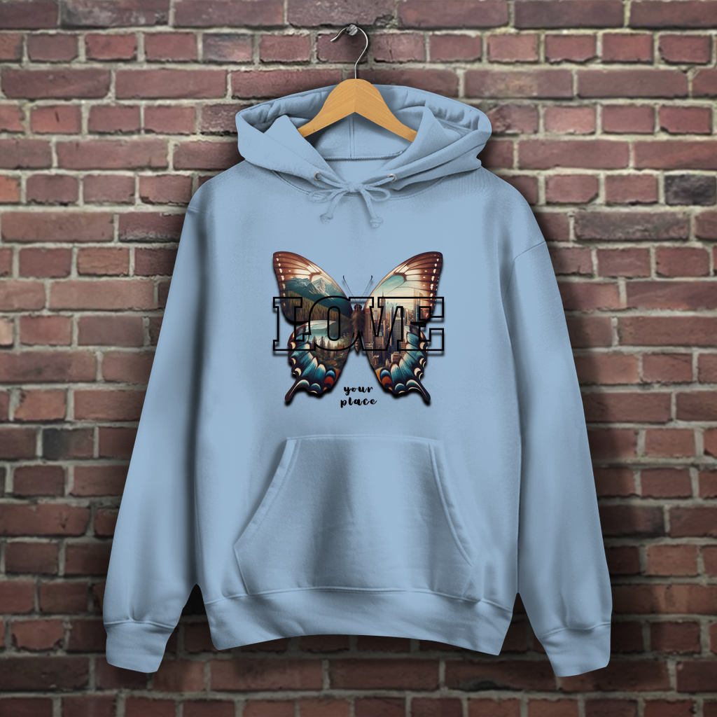Damen Hoodie LOVE your place