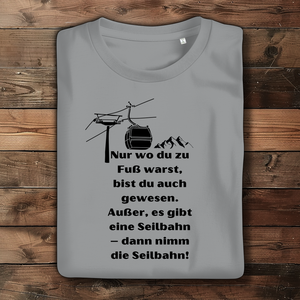 Damen Premium Bio T-Shirt Seilbahn