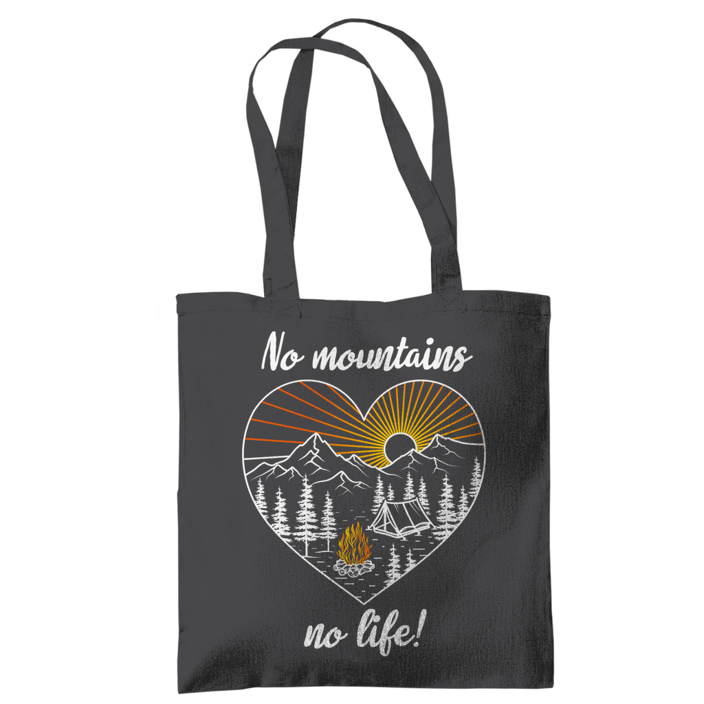 Tragetasche No Mountains, no life!